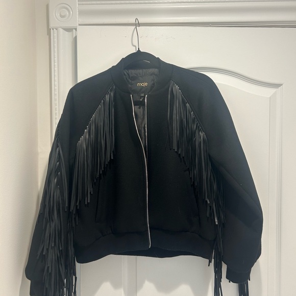 Maje Fringe bomber - Picture 4 of 8